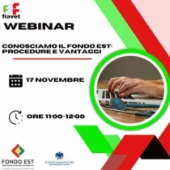 "Conosciamo il Fondo Est: procedure e vantaggi" 17 novembre 2023 ore 11.00/12.00